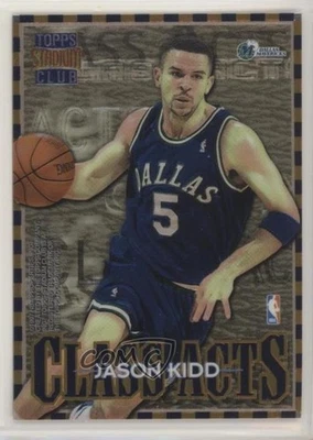 1996 Topps Stadium Club Class Acts Jason Kidd Shareef Abdur-Rahim novato RC HOF Foto 1 de 2