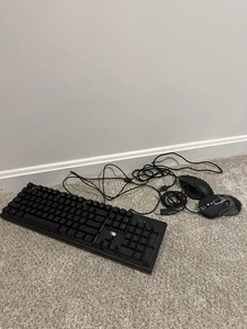 Corsair Extended Keyboard, Razer Basilik V3 Mouse, Bugha Mouse Bundle - Picture 1 of 8