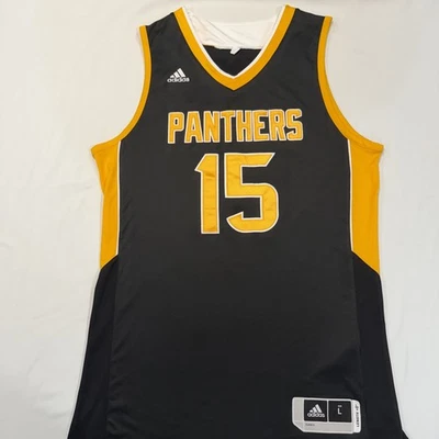 Camiseta Adidas Pittsburgh Panthers Grande Negra Amarilla Baloncesto  Foto 1 de 4