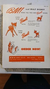 Vintage Sheet Music, Bambi, I Dream Of Jeannie. 1910 Though 1953 - Picture 1 of 12