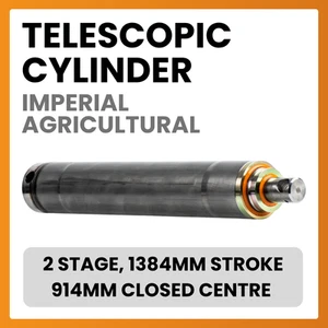 Cilindro Telescopico Agricolo Imperiale, 2 Fasi, 1384Mm Corsa, 914Mm Chiuso - Foto 1 di 3
