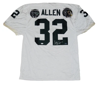 MARCUS ALLEN AUTOGRAPHED CUSTOM JERSEY (LOS ANGELES RAIDERS) - JSA COA! - Image 1 of 4