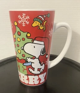 Galerie Peanuts Snoopy Charlie Brown Weihnachtstasse Be Jolly Be Merry groß 14 Unzen - Bild 1 von 5