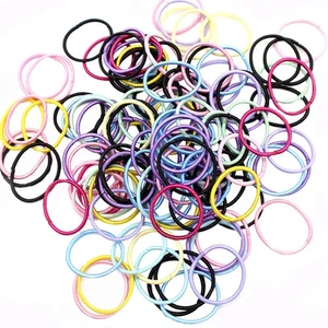 200 Stück farbiges Haarband Kind Kleinkind Krawatten für Baby Mädchen Gummiseil - Bild 1 von 12