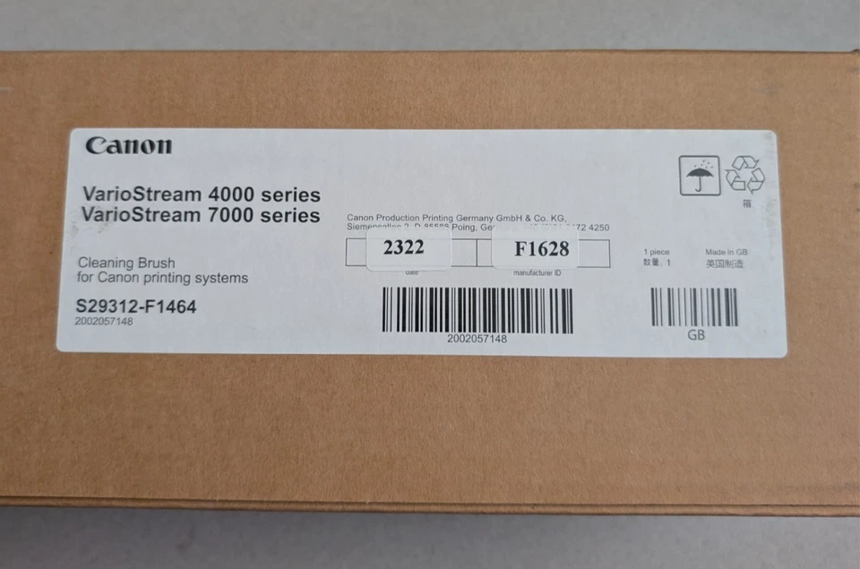 Cepillo de limpieza Canon Oce VarioStream 4000 7000 S29312-1464 2002057148 Foto 1 de 1