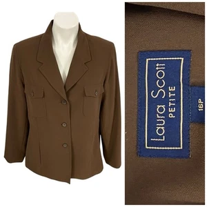 Blazer Laura Scott donna 16P marrone giacca carriera basic professionale lavoro ufficio - Foto 1 di 15
