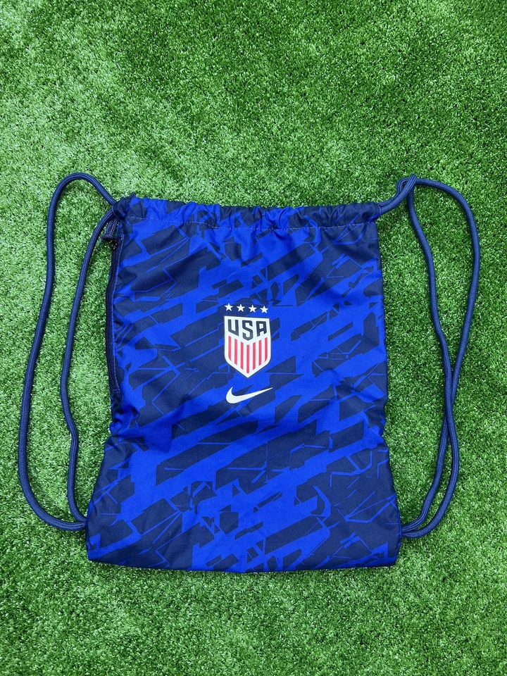 United States National Team Drawstring Bag Blue Soccer Gymsack USA Crest Nike - Image 1 of 4