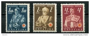 Kroatien 1941 Mi 66-8 MH Rotes Kreuz - Bild 1 von 2