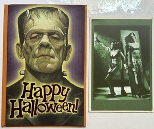 Set Of Greeting Cards Halloween Frankenstein American Greetings + Birthday NEW - Picture 1 of 4