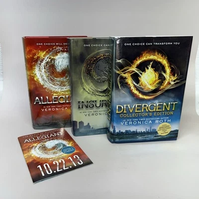 DIVERGENT Collectors INSURGENT ALLEGIANT Hardcover First Edition First Printing - Image 1 of 4