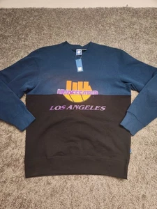VTG LAKERS Sweatshirt UNDEFEATED basketball L.A. Mens LARGE rare Los angeles - Picture 1 of 5
