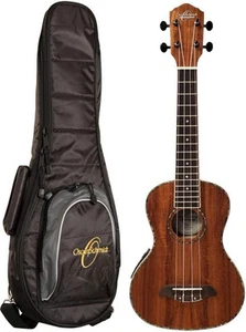 Oscar Schmidt OU5EK Ukulele 4 String Concert All Koa electric Acoustic Uke w/Bag - Picture 1 of 3