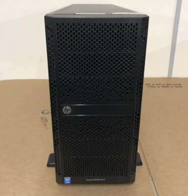 HP ML350 Gen9 2x E5-2670v3 64GB 2x 146GB P440ar/2GB 2x 800W 8SFF Tower Server - Image 1 of 2
