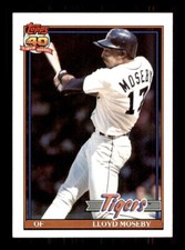 1991 Baseball Topps Lloyd Moseby Detroit Tigers #632