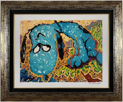 "Hollywood Hound Dog" de Tom Everhart una edición limitada, litografía sobre papel Foto 1 de 3