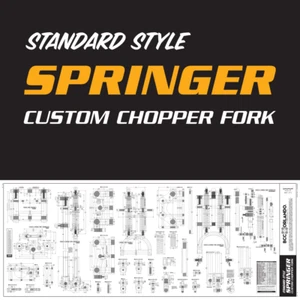 Custom Chopper Springer Fork Blueprints / Standard Style - Picture 1 of 3