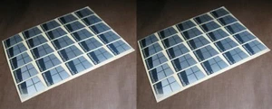 50 PCS Sticker for window 10 Badge Logo Decal Silver Chrome 16mm x 23mm USA - Picture 1 of 2