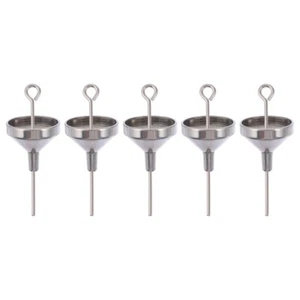 10PCS Mini Stainless Steel Funnels for Transferring Powder Perfume Essential Oil - Picture 1 of 12