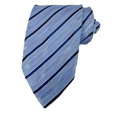 Corbata Charvet Place Vendome para hombre 100 % seda de lujo a rayas Francia 59-6/8"x3" Foto 1 de 4