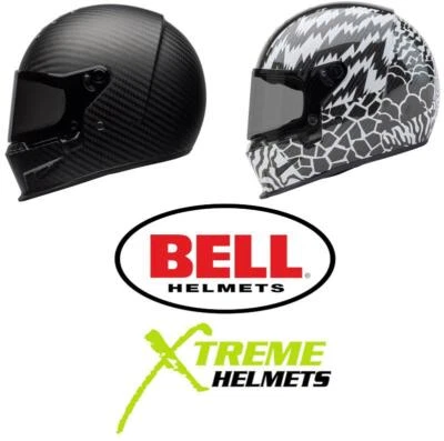 Bell Eliminator Carbon Helmet Full Face Vintage Retro Anti-Fog Shield DOT XS-2XL - Image 1 of 2