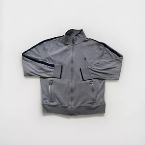 vintage Polo Ralph Lauren Performance Full Zip Tipped Track Jacket Men's L Gray - Picture 1 of 7
