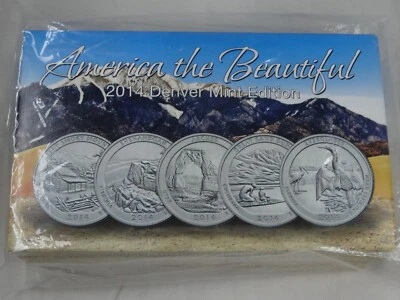 2014 America the Beautiful Quarter Sets CSN 20 Coins P D Gold & Platinum US ATB - Image 1 of 3