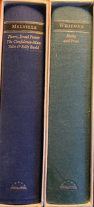 Lot of 2 Library of America Books w/ Slipcases Melville and Whitman - Picture 1 of 3