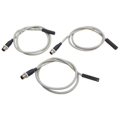 Lot of 3 SMC D-Y59ASAPC Solid State Auto Switch, NPN, 24VDC, M8 3-Pin, 0.5m - Image 1 of 4