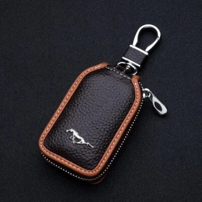 Car Key Fob Holder Protective Case Key Bag For Mustang - Image 1 of 3