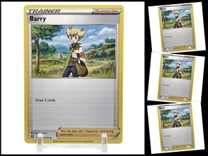 Pokemon BRILLIANT STARS 130/172 Barry 4X TRAINER 4 TCG SWSH Playset X4 - Picture 1 of 3