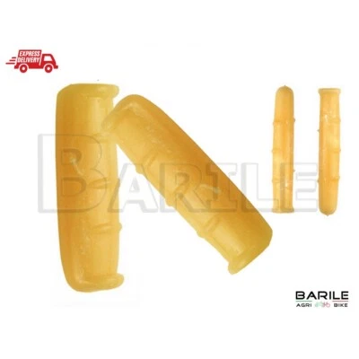 BARILEAGRIBIKE Coppia Manopole + Manopoline Freno Bici Epoca - R - Bacchetta - Vintage Crema