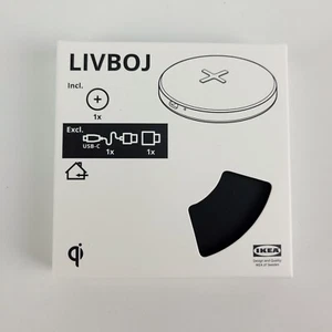 IKEA LIVBOJ Wireless Charging Slim Pad USB-C (wire sold separately) Black  - Picture 1 of 4