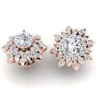 Jacket Studs Earrings I1 G 2.10Ct Round Natural Diamond 14K Solid Gold Prong Set