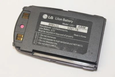 Batería de iones de litio de repuesto original OEM LG LGLI-ABIM 3,7 V rosa Foto 1 de 2