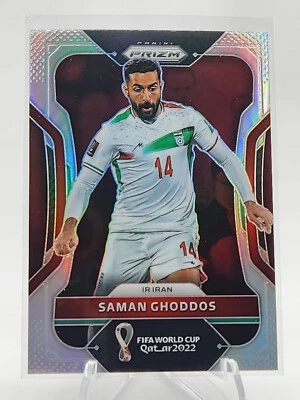 2022 PANINI PRIZM, WORLD CUP, SILVER, #124 SAMAN GHODDOS, IRAN - Image 1 of 2