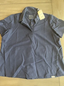 FIGS New Technical Collection Polo Top Size L BLUE W/Tags - Picture 1 of 3