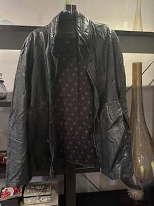 Giacca di lino John Varvatos con cappuccio con cerniera e doppia cerniera anteriore - Foto 1 di 10