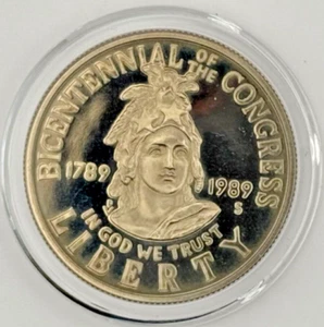 LOT G-0197: 1989-S U.S. Commem, Congressional Bicentennial, Half Dollar - Picture 1 of 2