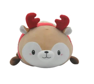 Almohada de peluche de juguete de peluche Smoochy Pals de 15" diseño de renos en perfecto estado - Imagen 1 de 6