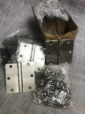 Estuche de 25 tornillos Schlage By Dexter satinados con bisagra cuadrada cromada de 3,5" X 5/8" incl. Foto 1 de 4