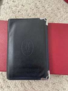 CARTIER BLACK 4-CREDIT CARD HOLDER, MUST DE CARTIER - Picture 1 of 11