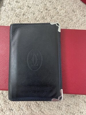 CARTIER BLACK 4-CREDIT CARD HOLDER, MUST DE CARTIER - Image 1 of 4