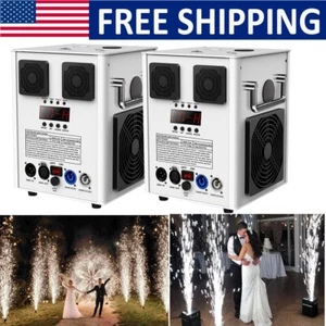 2PCS 700W Cold Spark Machine Stage Effect DMX DJ Party Wedding+Remote Control - Picture 1 of 11