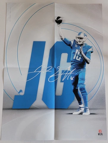 Bears Detroit Lions 1/1/23 SGA Fold Out Game Program Jared Goff 16 x 20 Poster Cover