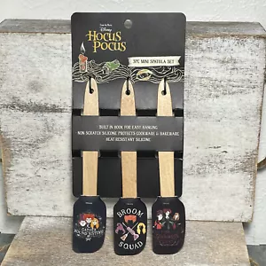 Juego de 3 mini espátulas de silicona sin arañazos Disney Sanderson Sisters Hocus Pocus - Imagen 1 de 3