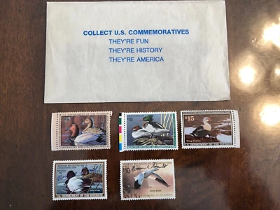 Migratory Bird Hunting Stamps – Lot of 5 - Image 1 of 4