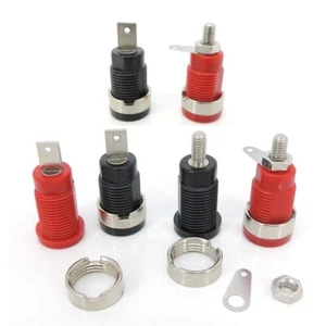 32A Insulated Safety 4MM Banana Female Plug Socket Panel Mount Binding Post - Picture 1 of 13