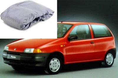 TELO COPRIAUTO TELATO FELPATO FIAT PUNTO PRIMA SERIE  ANNO 1993 ZIP GUIDA IMPERM - Immagine 1 di 4