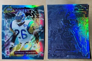 1995 Finest REFRACTOR FOIL BACK Anthony Newman RARE Rams / Oregon PROOF CARD - Photo 1 sur 4