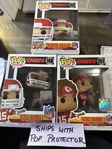 Funko Pop - Travis Kelce Patrick Mahomes - Kansas City Chiefs #257 #251 #148 - NFL - Imagen 1 de 1